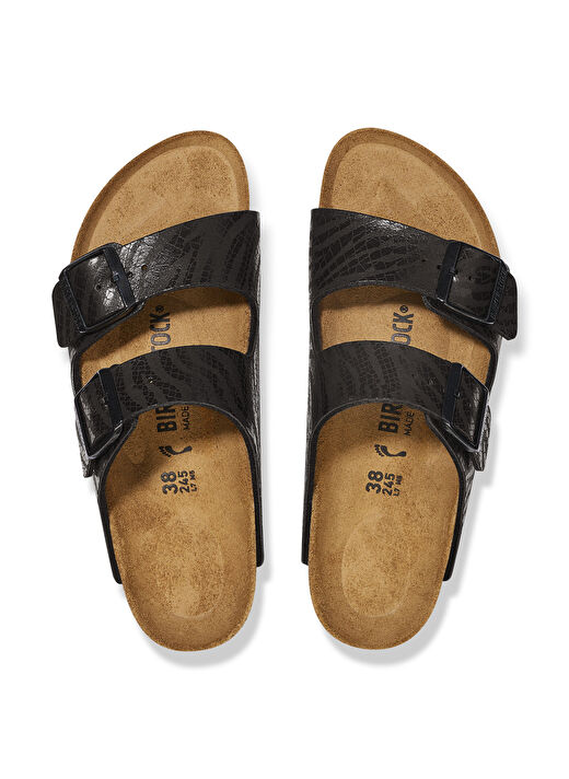 Birkenstock Siyah Kadın Deri Terlik ARIZONA BF ANIMAL PRINT 3