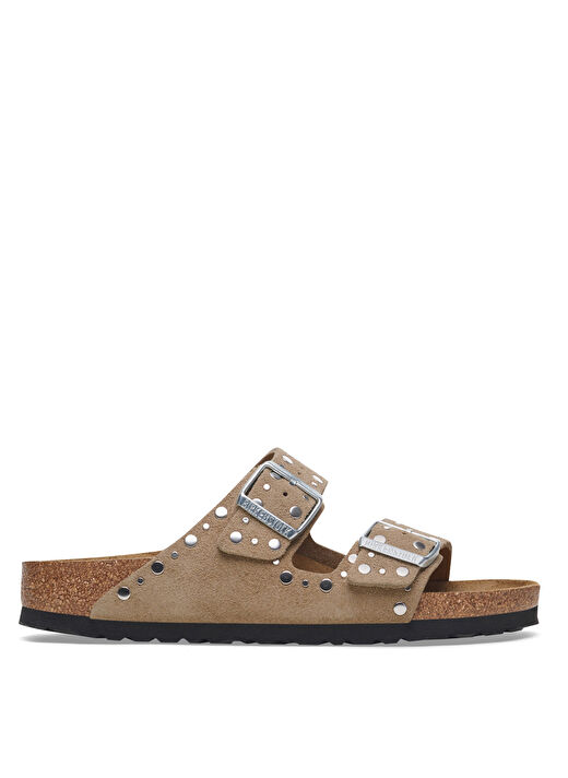 Birkenstock Kahverengi Kadın Deri Terlik ARIZONA VL RIVET 1