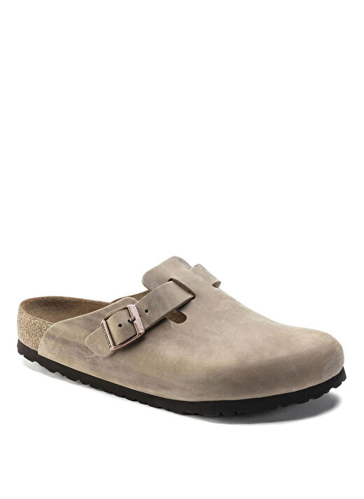 Birkenstock Kahverengi Kadın Deri Terlik BOSTON SFB LEOI NU 1