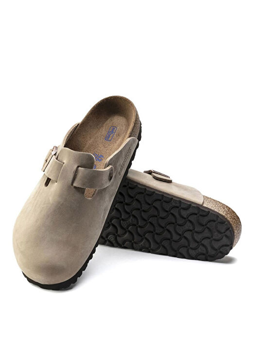 Birkenstock Kahverengi Kadın Deri Terlik BOSTON SFB LEOI NU 2