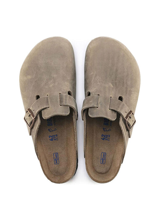 Birkenstock Kahverengi Kadın Deri Terlik BOSTON SFB LEOI NU 3