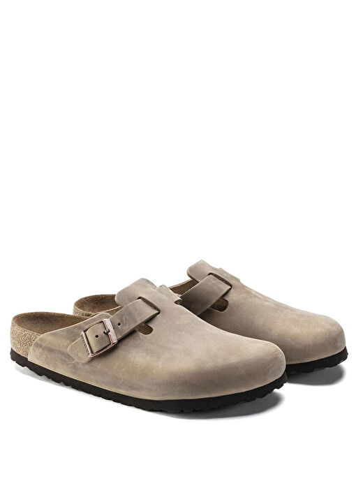 Birkenstock Kahverengi Kadın Deri Terlik BOSTON SFB LEOI NU 4