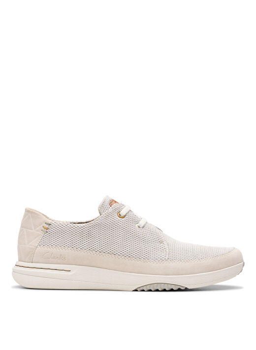 Clarks Beyaz Erkek Süet Günlük Ayakkabı Easeway Lace 1