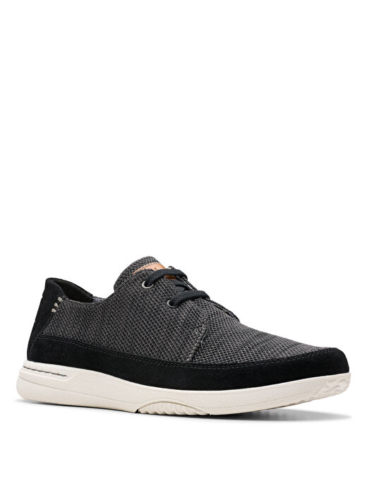 Clarks Siyah Erkek Süet Günlük Ayakkabı Easeway Lace 3