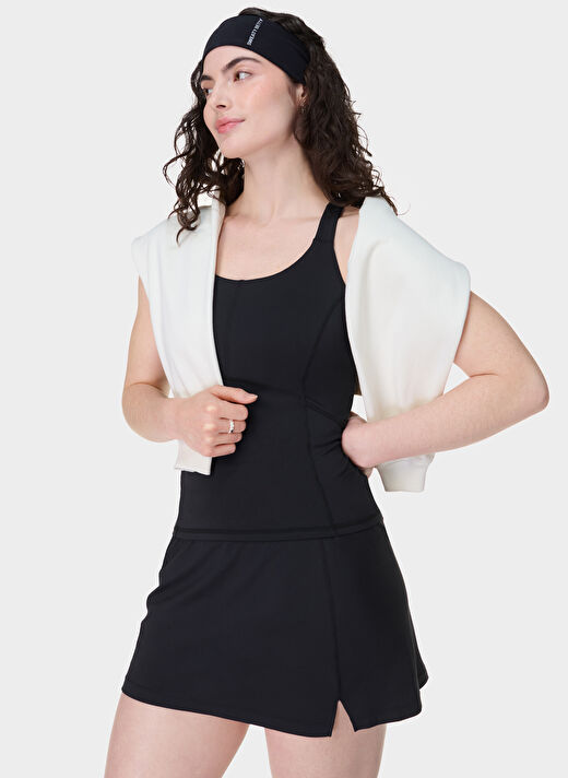 Sweaty Betty SB10060-001 ALL DAY ACTIVE SKORT Siyah  Regular Fit  KadınEtek 2