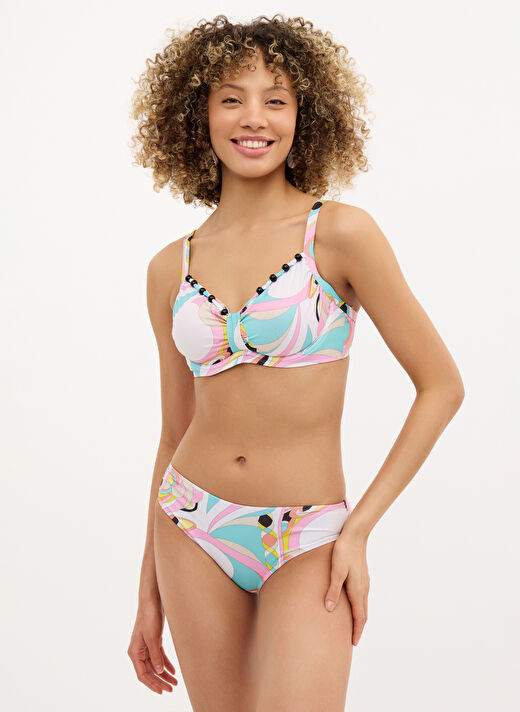 Bellisa Pembe Kadın Normal Bikini Takım 251001 1
