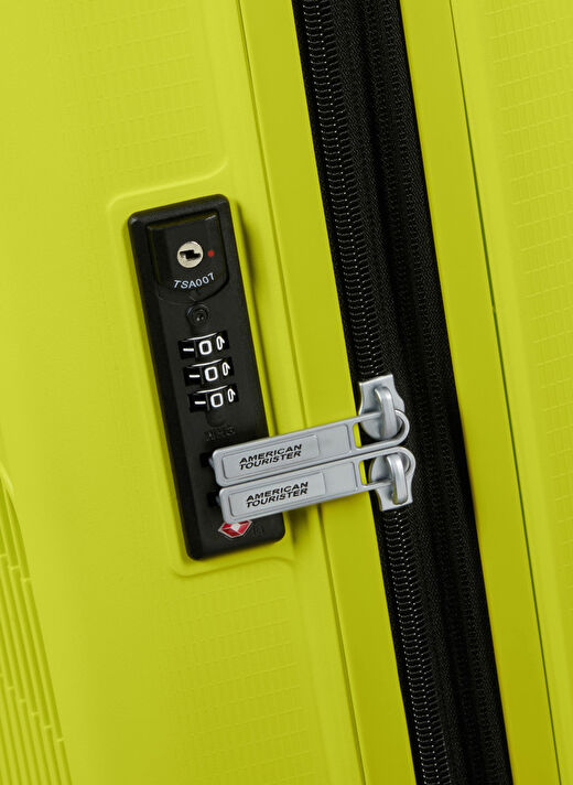 American Tourister Sarı Çekçekli Sert Valiz AEROSTEP-SPINNER 55/20 EXP TSA 4