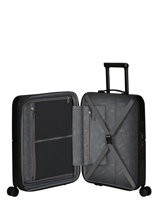 American Tourister Siyah Çekçekli Sert Valiz DASHPOP-SPINNER 55/20 EXP TSA 3