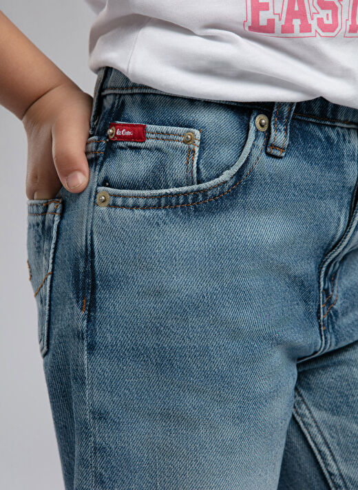 Lee Cooper Mavi Kız Çocuk Denim Pantolon 252 LCG 121001 4