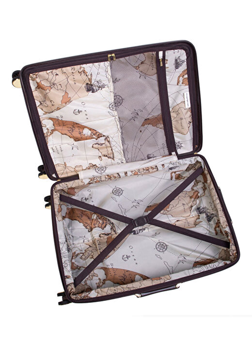 İtluggage Ekru Çekçekli Sert Valiz Superiority Orta 2