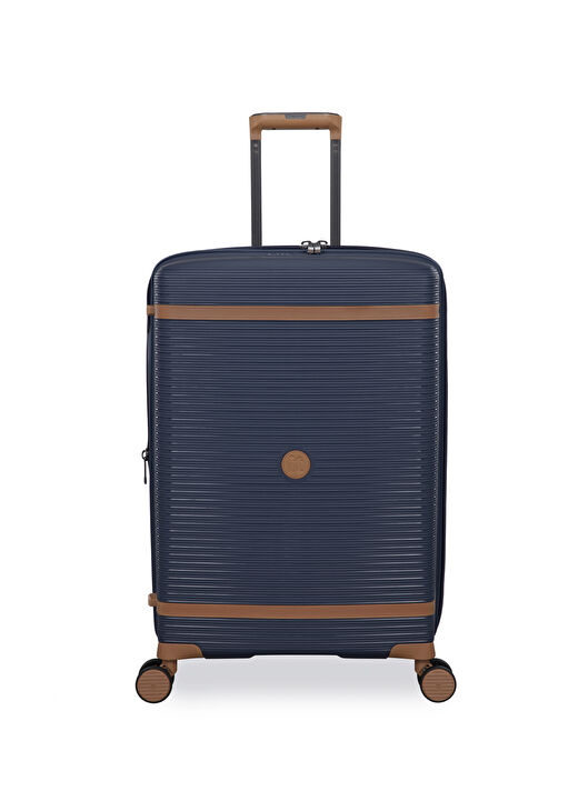İtluggage Lacivert Unisex Çekçekli Sert Valiz Illustrious Orta 1