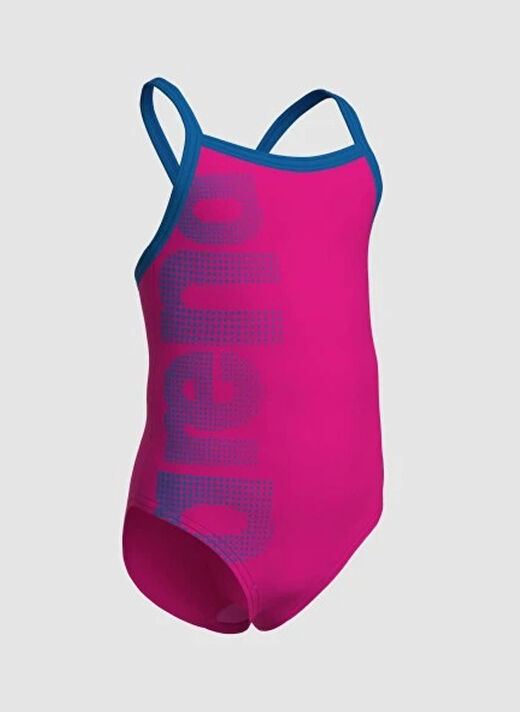 Arena Pembe Kız Çocuk Yüzücü Mayosu 003605680-ARENA LOGO KIDS GIRL 2