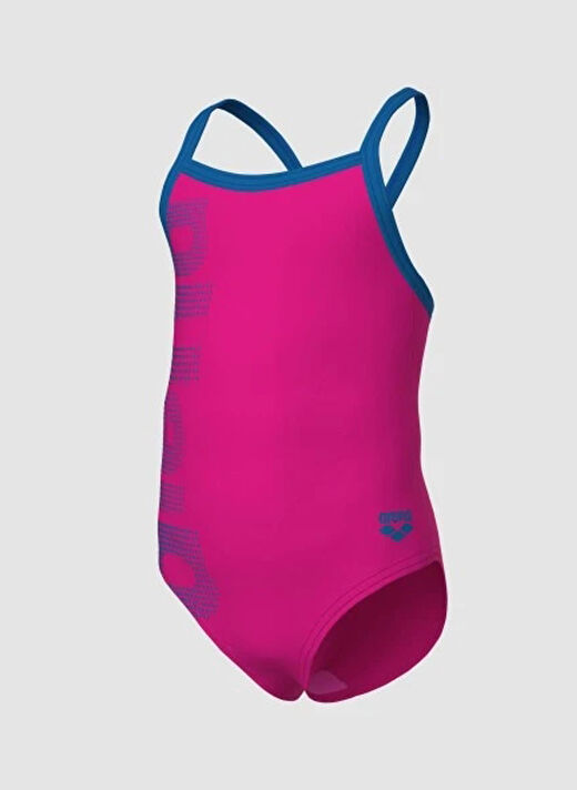 Arena Pembe Kız Çocuk Yüzücü Mayosu 003605680-ARENA LOGO KIDS GIRL 3