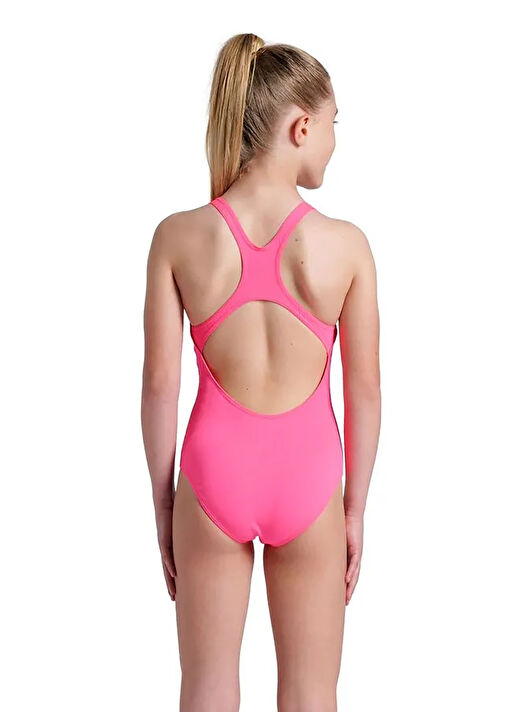 Arena Pembe Kız Çocuk Yüzücü Mayosu 004762908-GIRL'S TEAM SWIMSUIT 3
