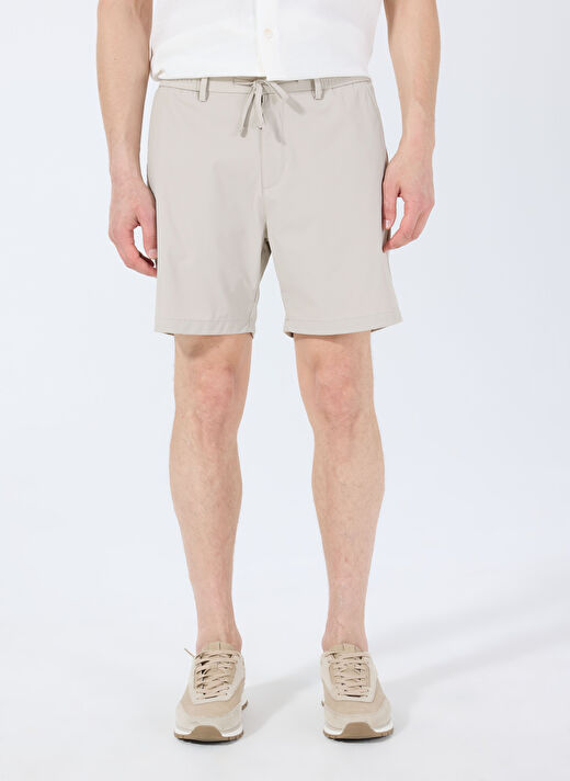 Gmg Fırenze Bej Erkek Slim Fit Şort GU25MSS09023 3