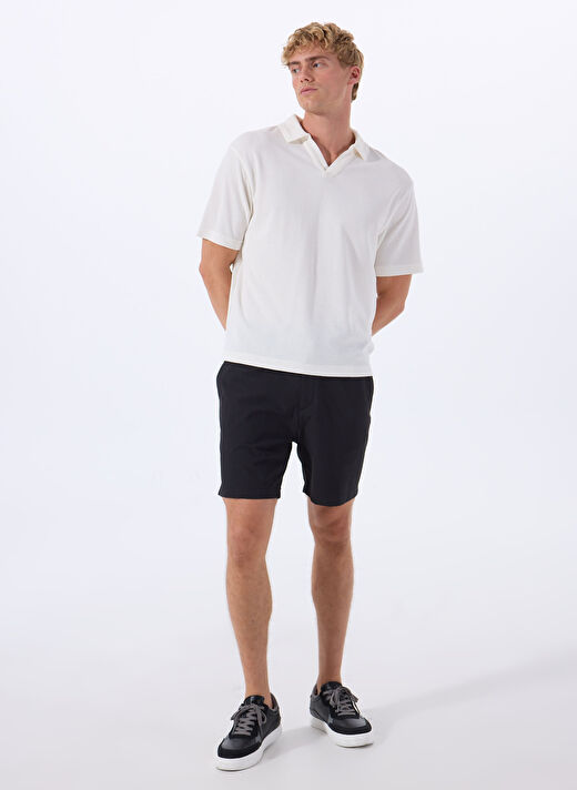 Gmg Fırenze Siyah Erkek Slim Fit Şort GU25MSS09021 1