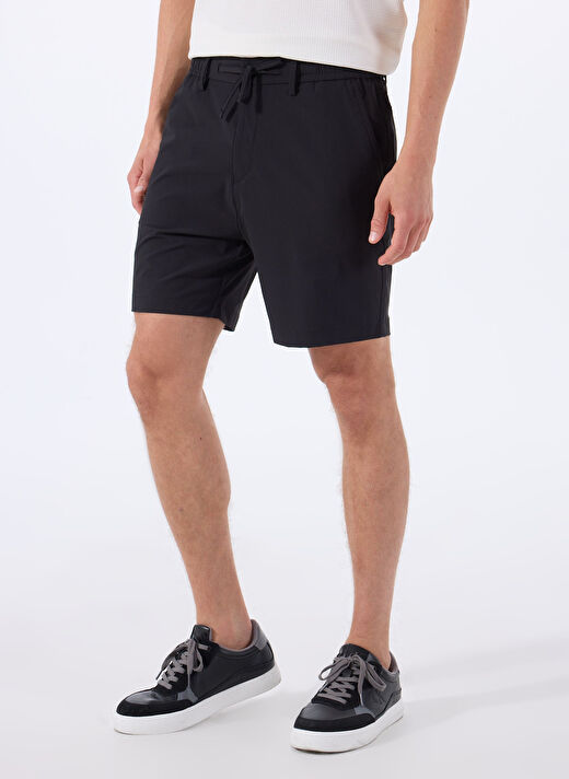 Gmg Fırenze Siyah Erkek Slim Fit Şort GU25MSS09021 2