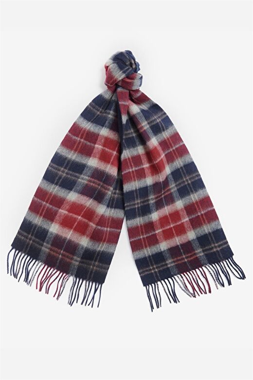 Barbour Galston Tartan Atkı RE75 Cranberry Tartan 2