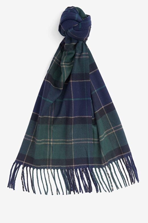 Barbour Unisex Galingale Tartan Atkı TN23 Green Loch Tartan 2