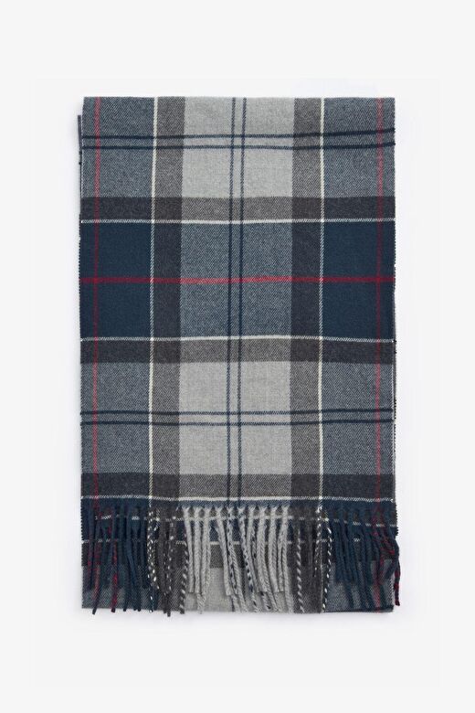 Barbour Unisex Galingale Tartan Atkı TN27 Blue Granite 3