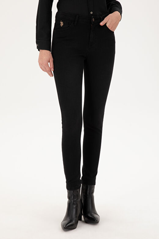 U.S. Polo Assn. Kadın Siyah Pantolon (Jean) 50295406-Dn0027 2