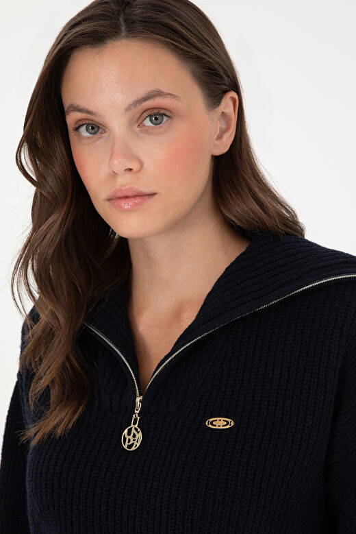 U.S. Polo Assn. Kadın Lacivert Kazak /triko 50297086-VR033 2