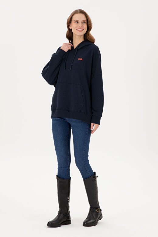 U.S. Polo Assn. Kadın Lacivert Sweatshirt 50297324-VR033 4