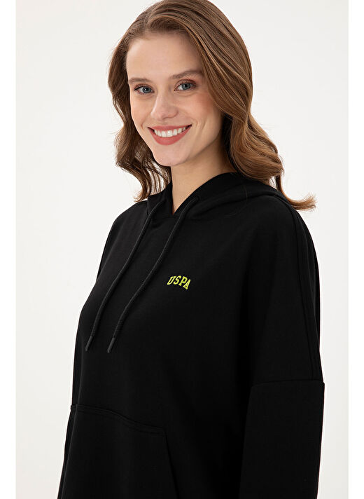 U.S. Polo Assn. Kadın Siyah Sweatshirt 50297324-VR046 2