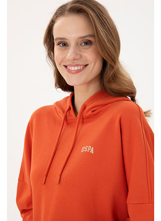 U.S. Polo Assn. Kadın Kiremit Sweatshirt 50297324-VR031 2