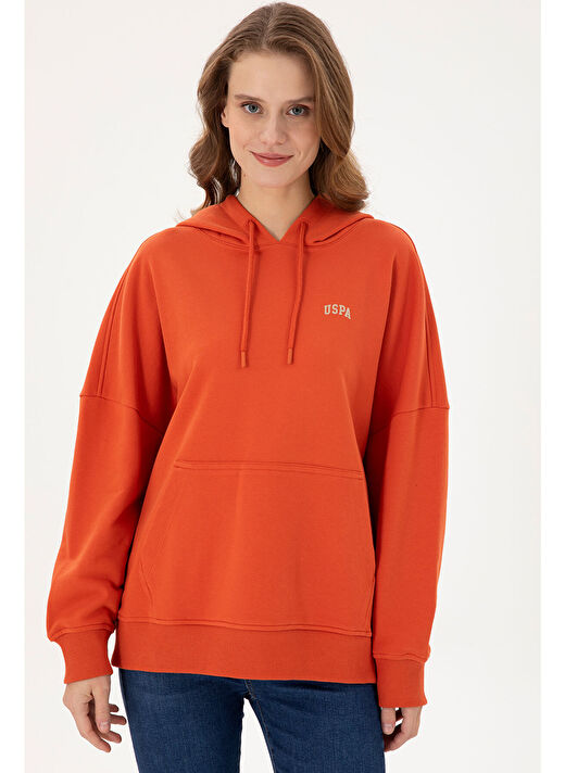 U.S. Polo Assn. Kadın Kiremit Sweatshirt 50297324-VR031 3