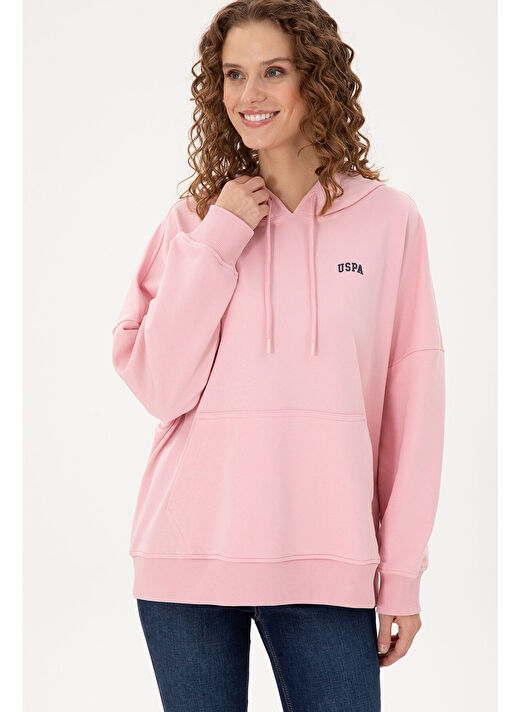 U.S. Polo Assn. Kadın Pudra Sweatshirt 50297324-VR042 3