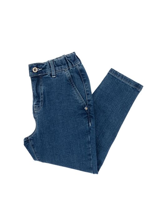 Kız Çocuk Açık Mavi Carrot Fit Jean Pantolon 4