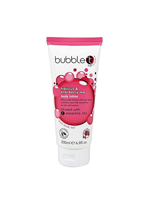 Bubble T Hibiscus & Açai Berry Body Lotion 200 ml Vücut Losyonu 1