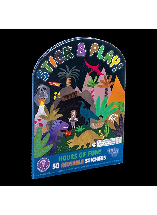 FLOSS & ROCK Tak Çıkart Sticker Oyun Sahnesi / Dino *YENİ* 2