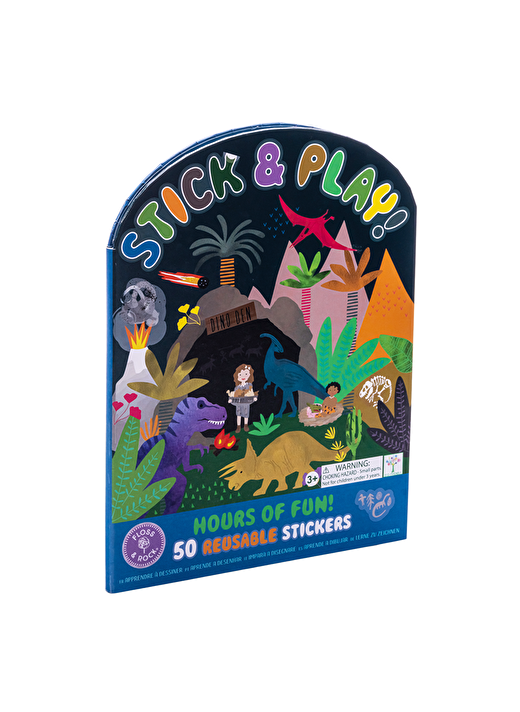 FLOSS & ROCK Tak Çıkart Sticker Oyun Sahnesi / Dino *YENİ* 1