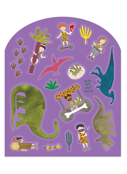 FLOSS & ROCK Tak Çıkart Sticker Oyun Sahnesi / Dino *YENİ* 4
