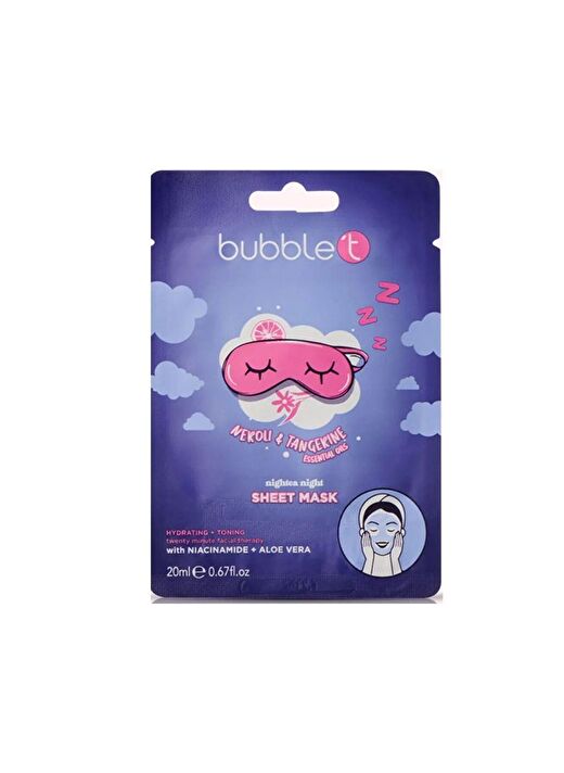 Bubble T Neroli & Tangerine Sheet Masks 20 ml Yüz Maskesi 1