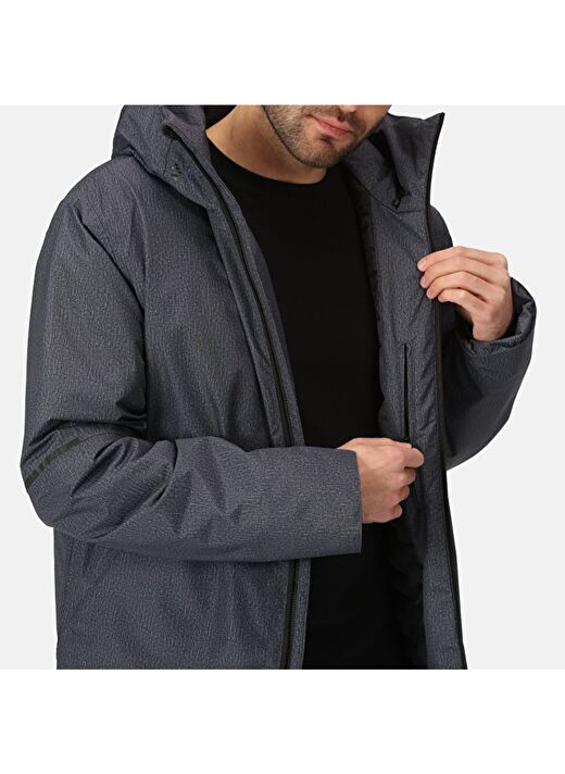 Regetta Harridge Waterproof Walking Jacket Erkek Mont Gri RMP366 4
