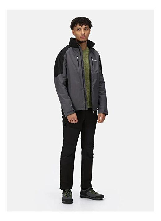 Regatta Gri Erkek Zip Winter Calderdale Zip Erkek Mont RMP345 1