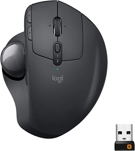 Logitech MX Ergo Kablosuz Konforlu Trackball Mouse - Siyah 1