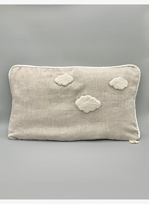 Cloud Keten Bebek Çocuk Yatak Örtüsü ve Yastık 100 x 140 cm 2