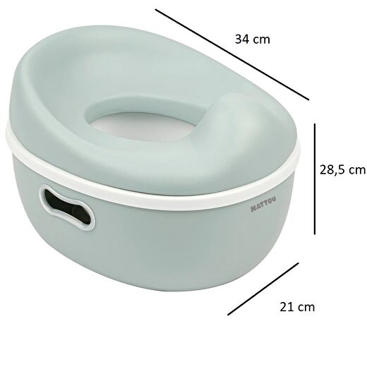 Nattou Potty Care 3 in 1 Lazımlık Oturak Ve Tuvalet Adaptörü - Yeşil 2