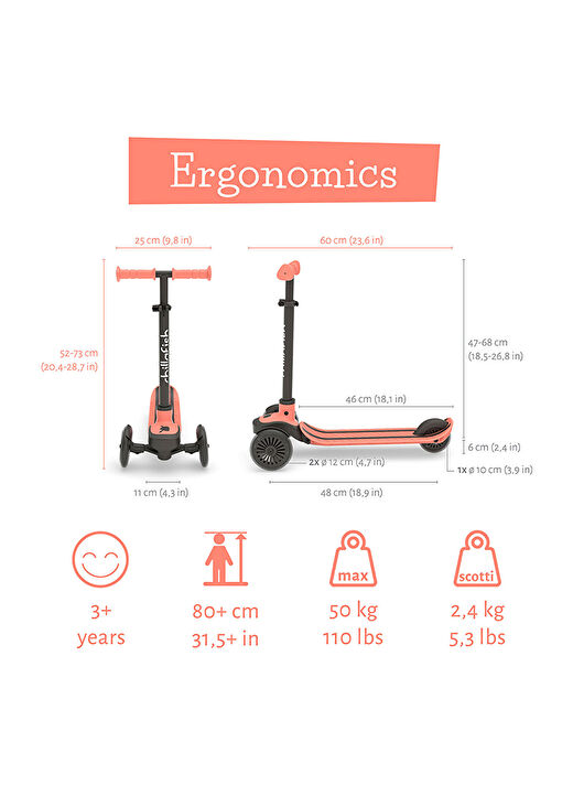 Scotti - 3 Tekerlekli Scooter - Flamingo 3