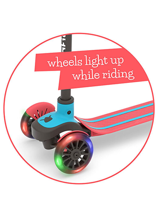 Scotti Glow - 3 Tekerlekli Işıklı Scooter - Kırmızı 2