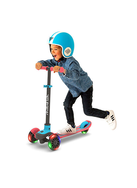 Scotti Glow - 3 Tekerlekli Işıklı Scooter - Kırmızı 3