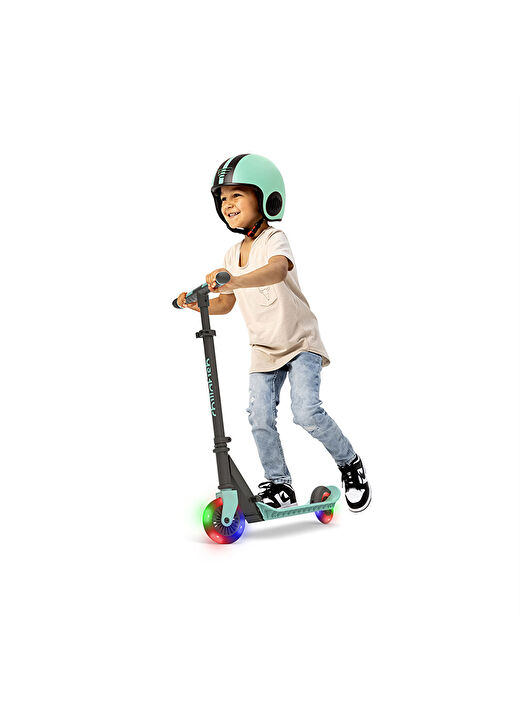 Flexxi Glow - Işıklı Katlanabilir 2 Tekerlekli Scooter - Mint 2