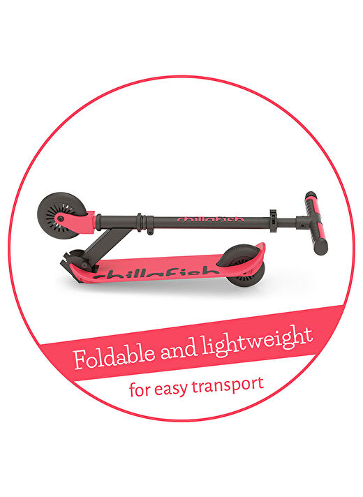 Flexxi Glow - Işıklı Katlanabilir 2 Tekerlekli Scooter - Coral 4