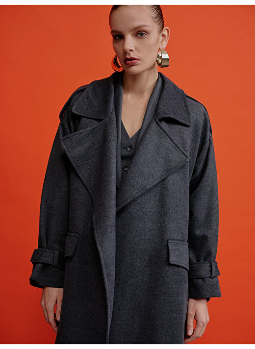 Laura Oversized Kaşmir Palto 2
