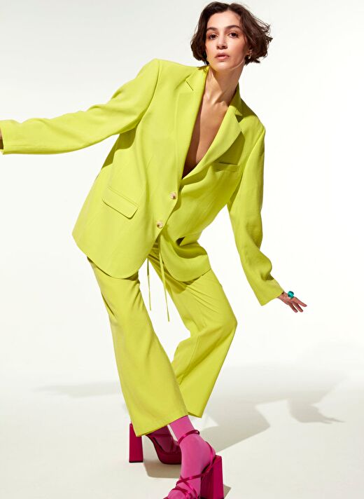Boxy Blazer Lime 2