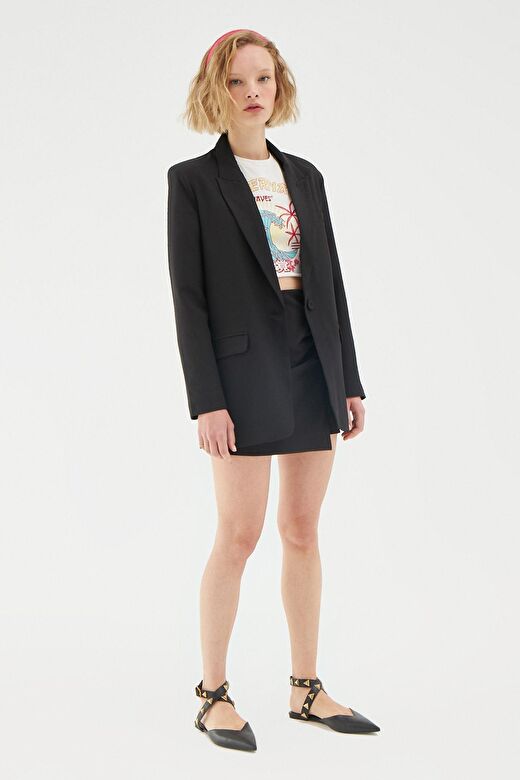 Blazer Ceket Siyah 1